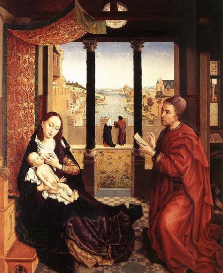 WEYDEN, Rogier van der St Luke Drawing the Portrait of the Madonna China oil painting art
